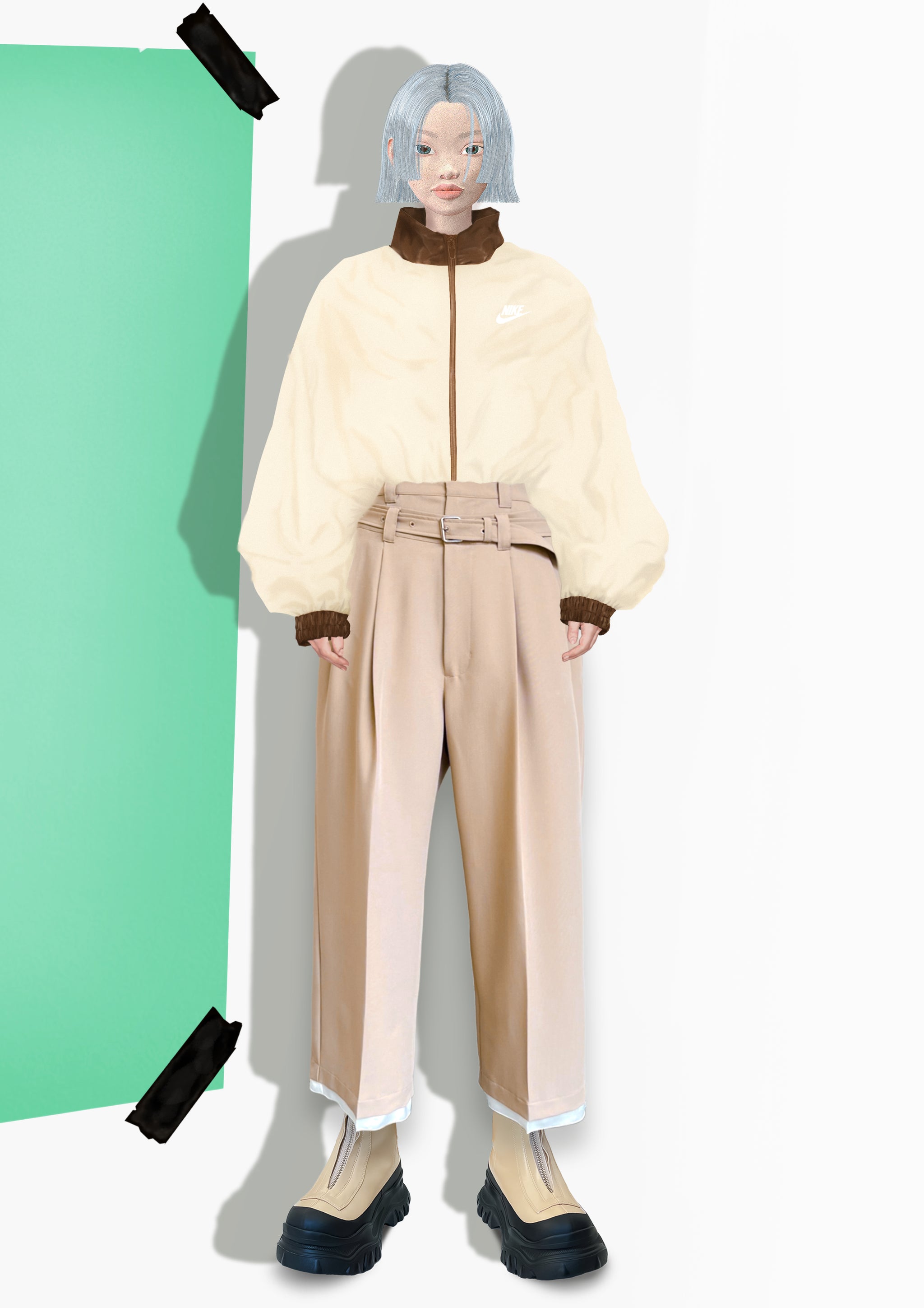 網代 ✩ 　新品　CRY. プラットフォーム PPV2.0 23cm相当 CRY. プラットフォーム ジップアップブーツ – CRY. online store