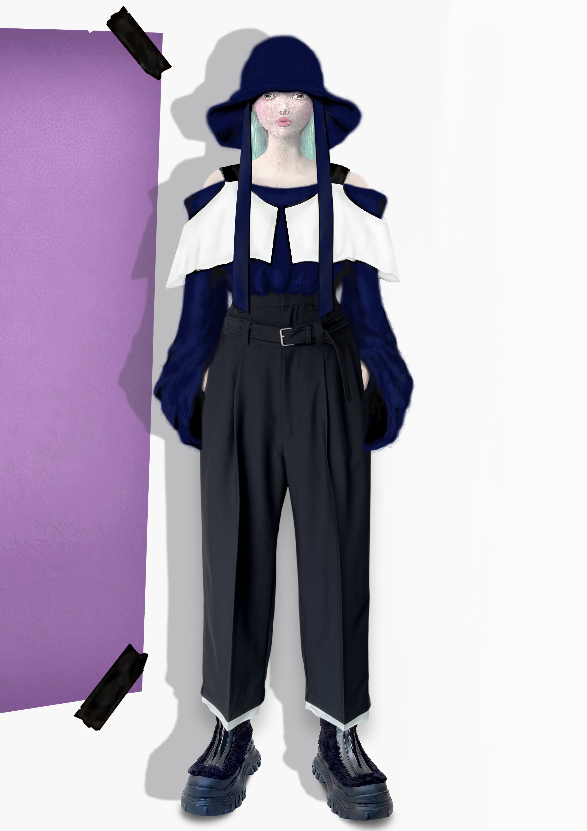 日間褲 _ col. BLACK